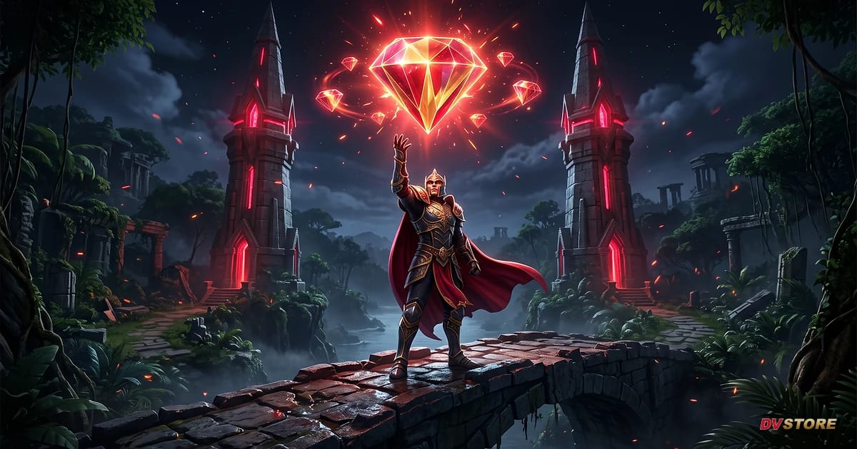 Ilustrasi panduan top up Diamond Mobile Legends di DVSTORE